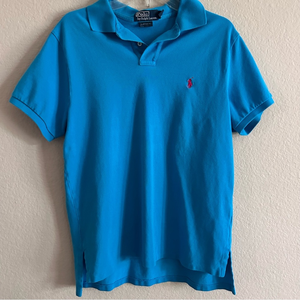 Polo by Ralph Lauren Men's Blue Polo Shirt